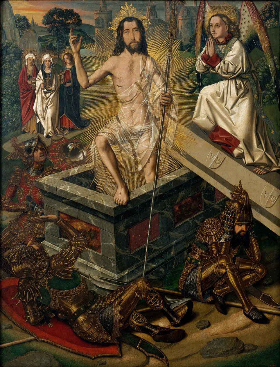 The Resurrection, ca. 1475 (olie på træ) af Bermejo