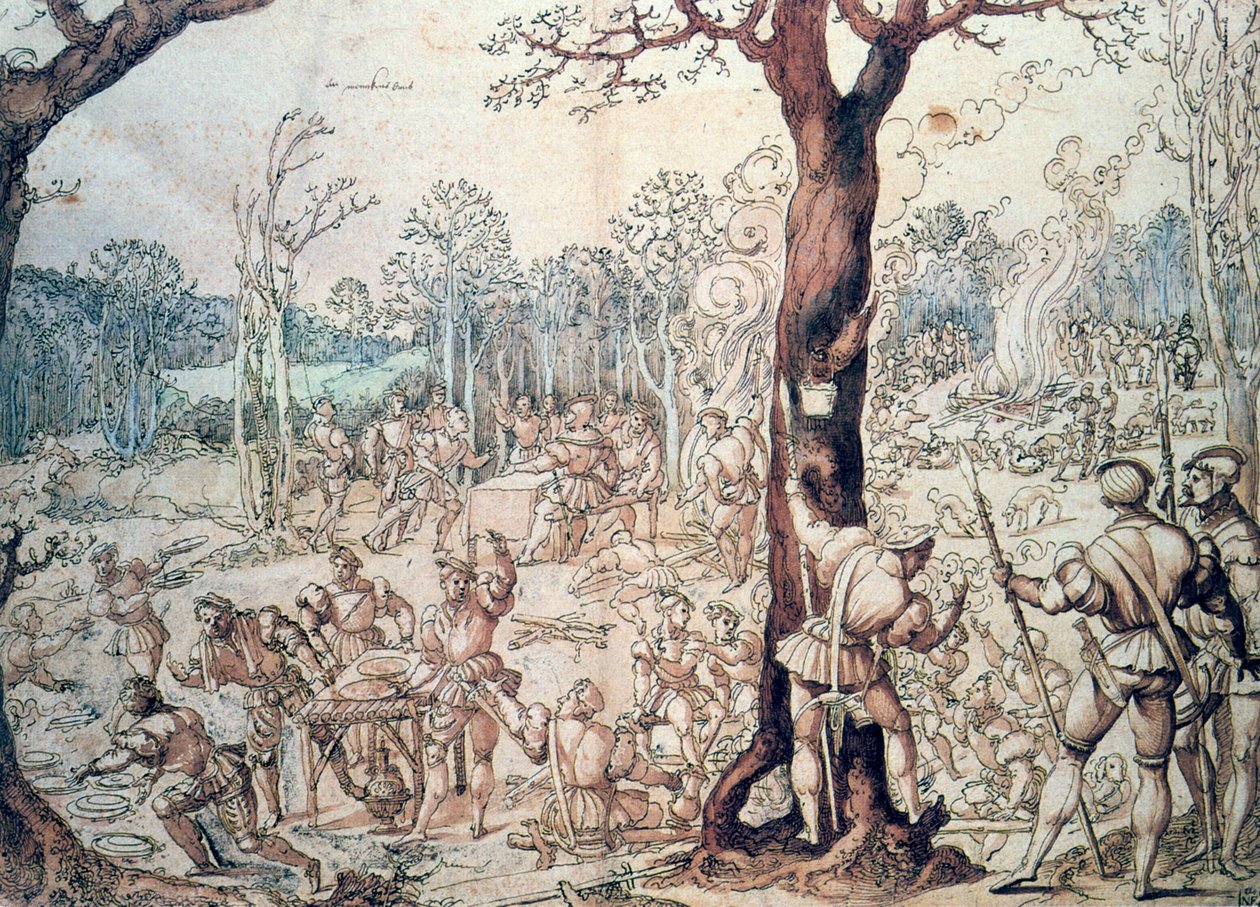 Jagtpartiet, 1500-tallet. af Bernard van Orley