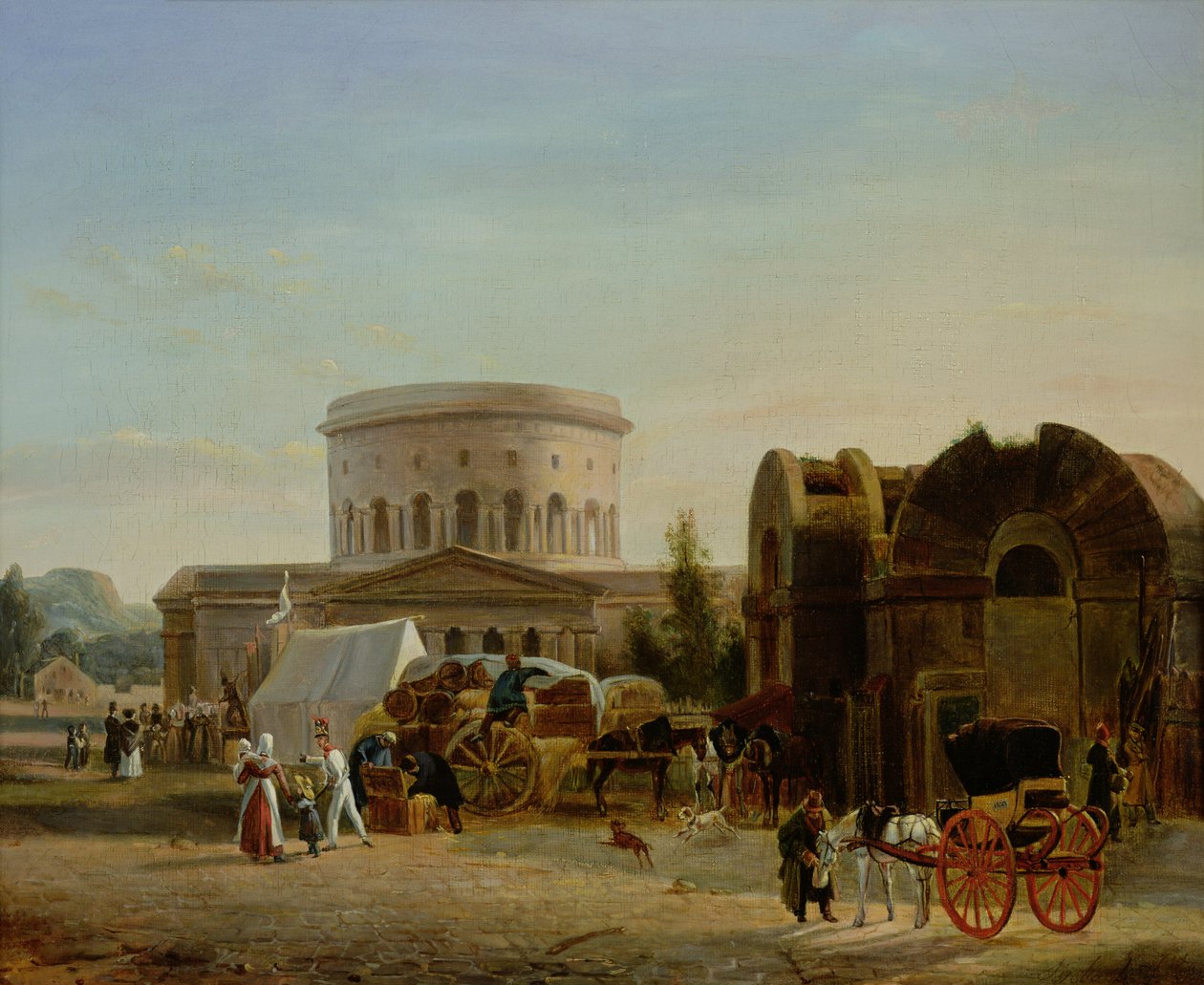 Barrieren ved La Villette af Bernard Edouard Swebach