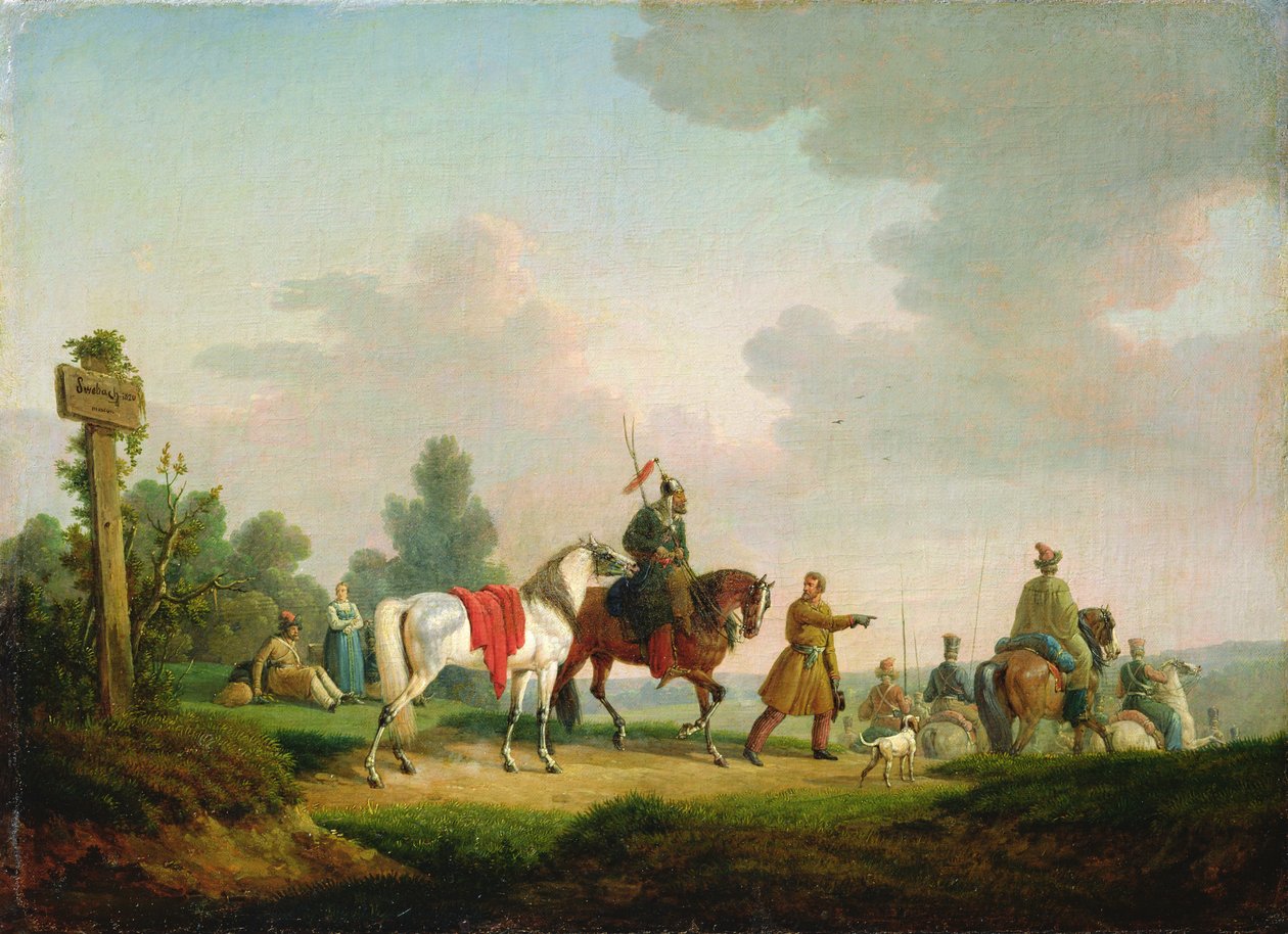 Partisanerne i 1812, 1820 af Bernard Edouard Swebach