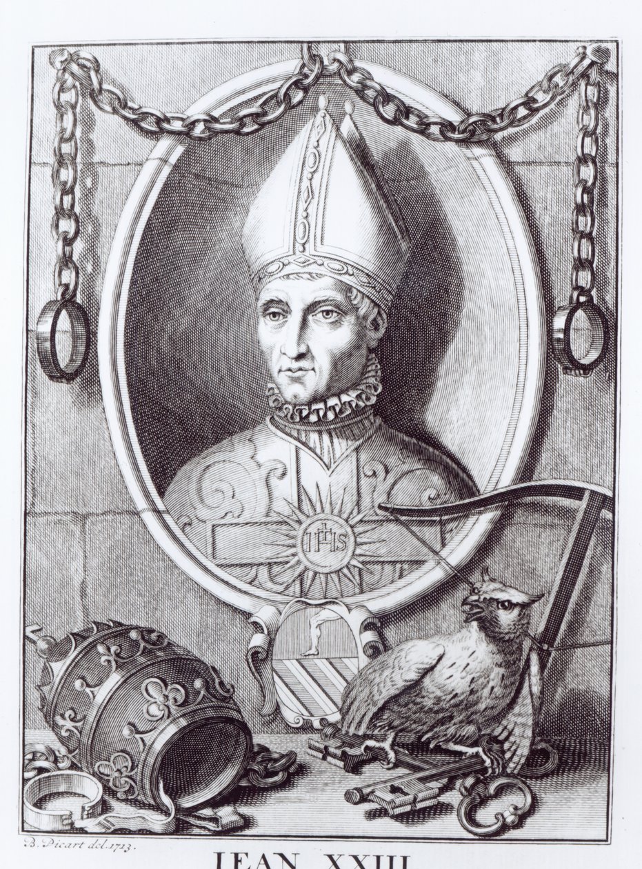 Modpave Johannes XXIII, 1713 af Bernard Picart