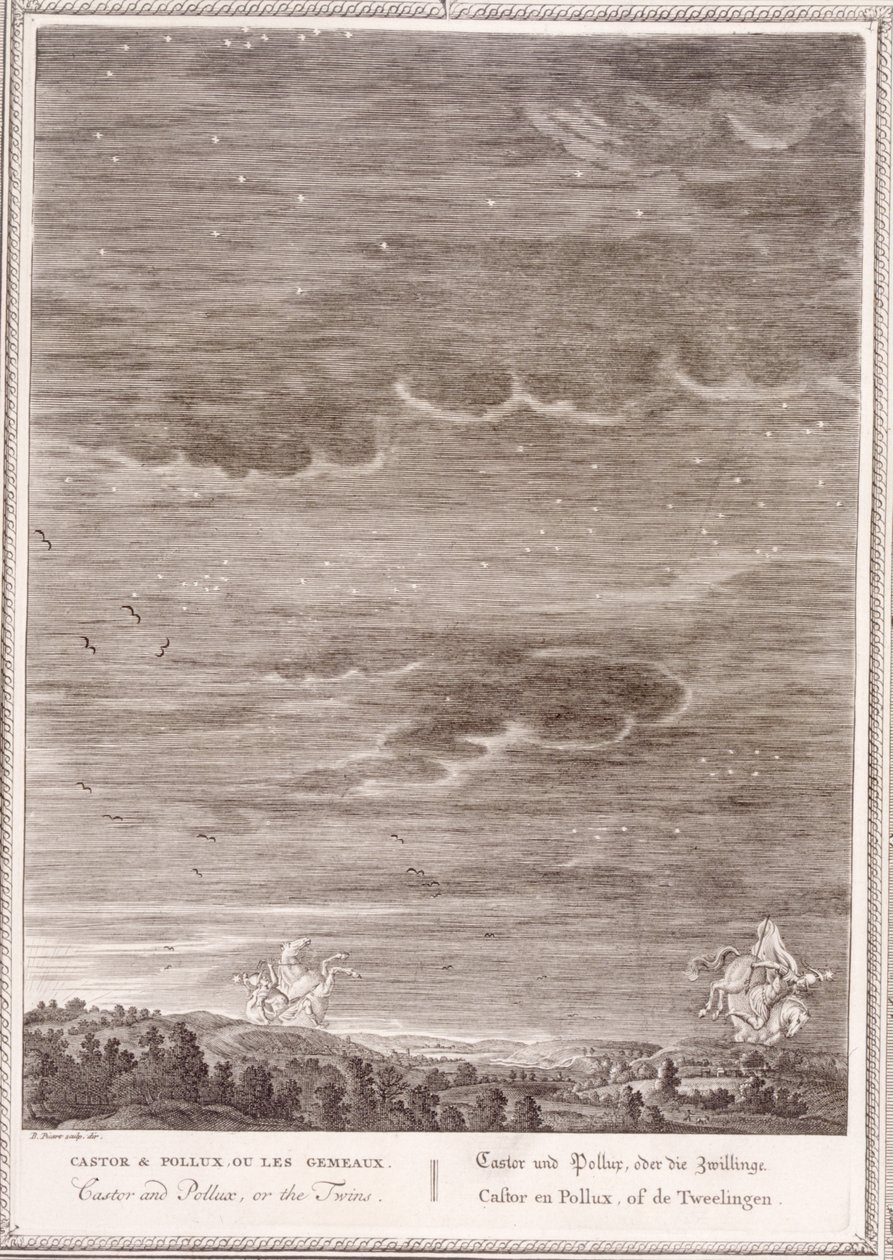 Castor og Pollux, 1731 af Bernard Picart
