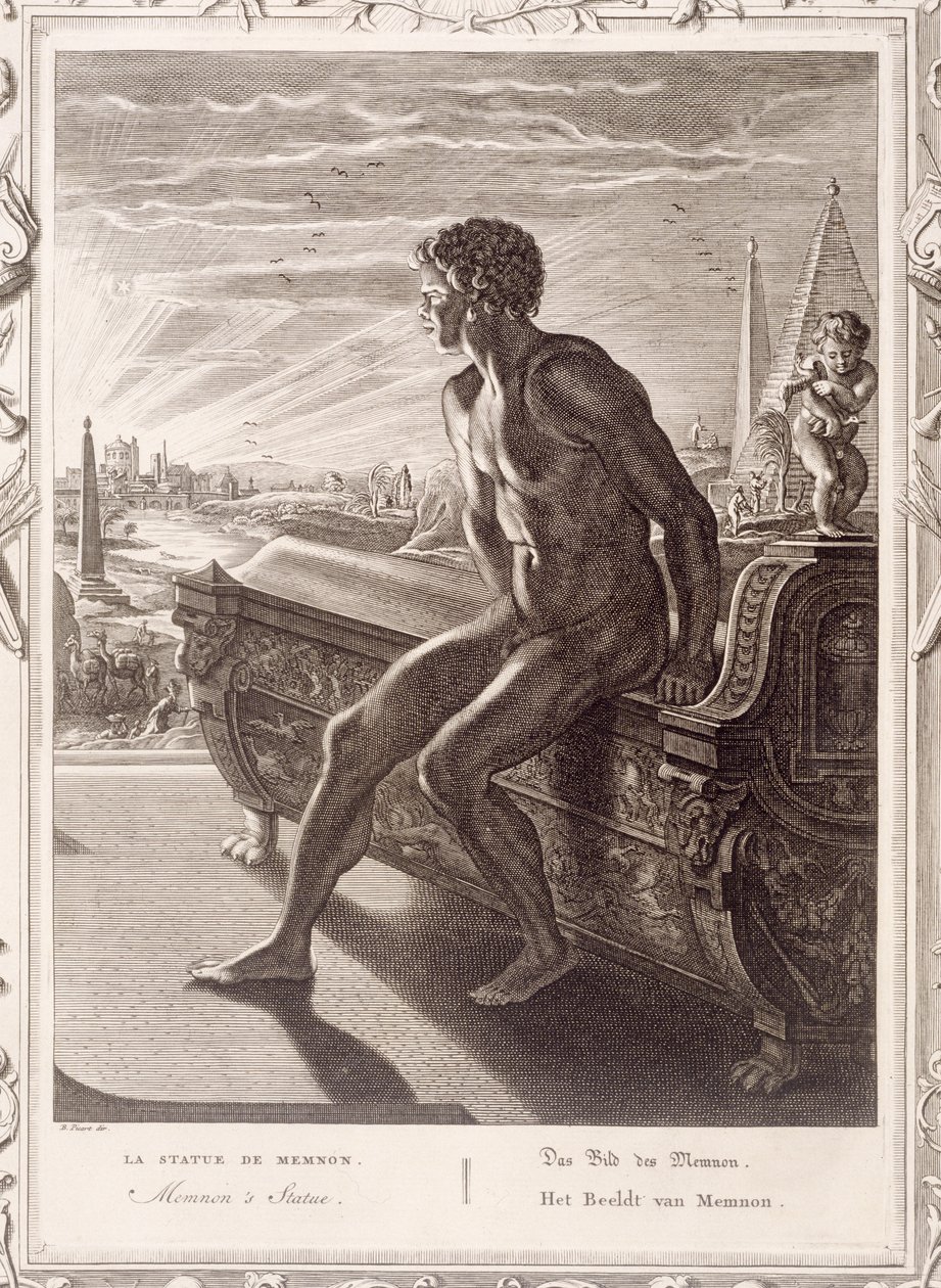 Memnons statue, 1731 af Bernard Picart