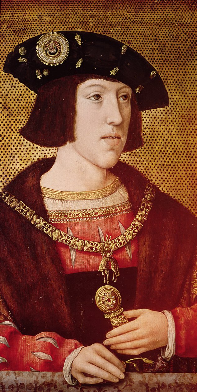 Portræt af Karl V (1500-1558) af Bernard van Orley