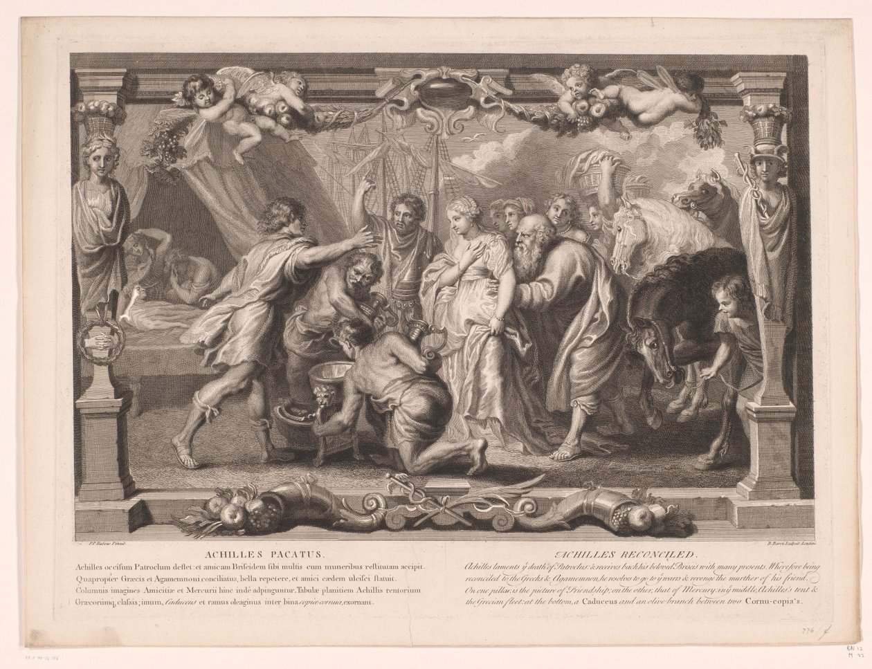 Achilleus forsonede sig Achilles pacatus / Achilles forsonet (titel på objekt) Life of Achilles (serietitel) Vie d