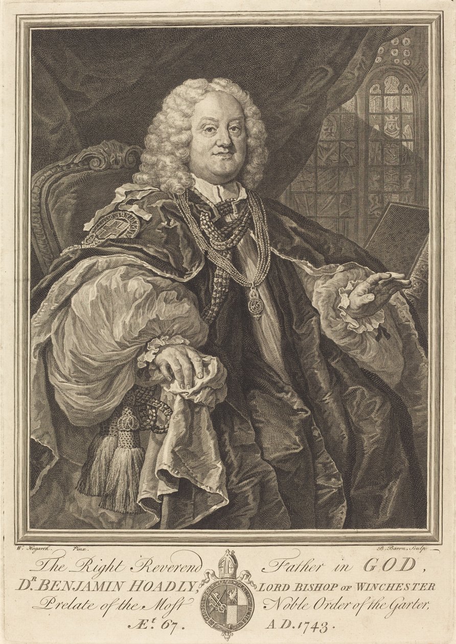 Biskop Hoadly, 1743. af Bernard Baron