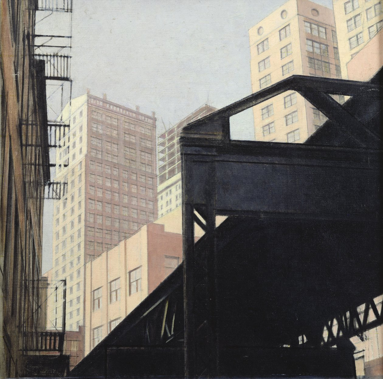 New York (olie på lærred) af Bernard Boutet de Monvel