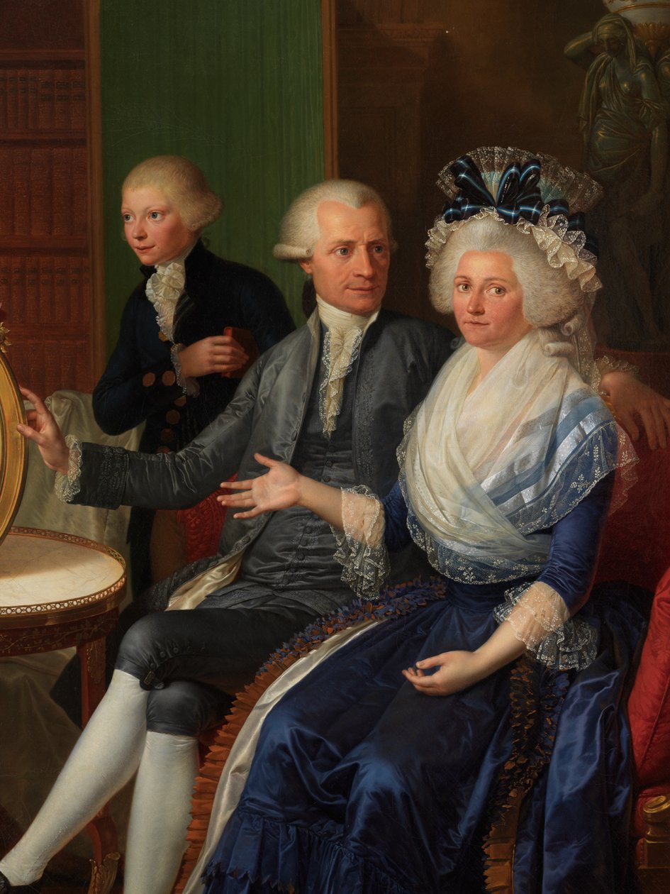 Detalje af Portræt af Villers-familien af Bernard Duvivier