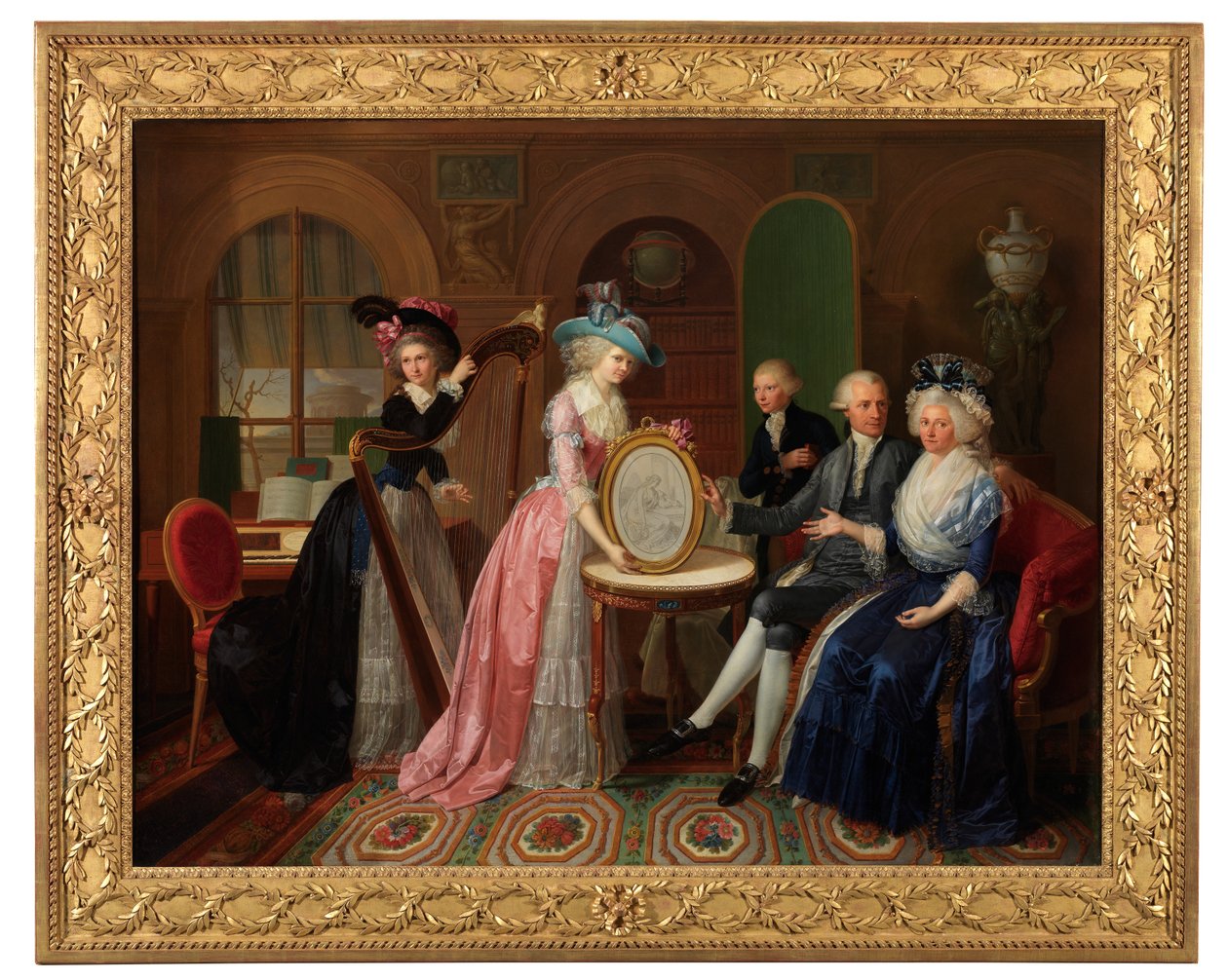 Portræt af familien Villers af Bernard Duvivier