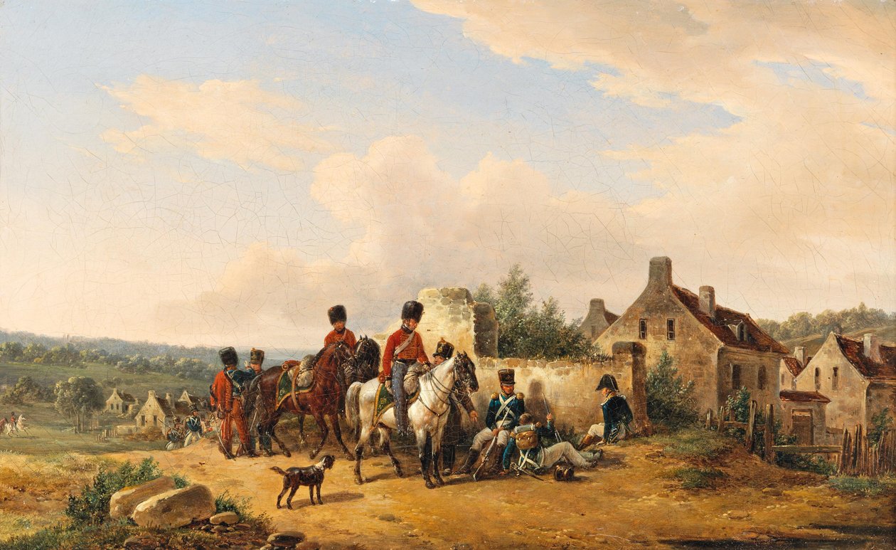 Kejserlige franske soldater af Bernard Edouard Swebach