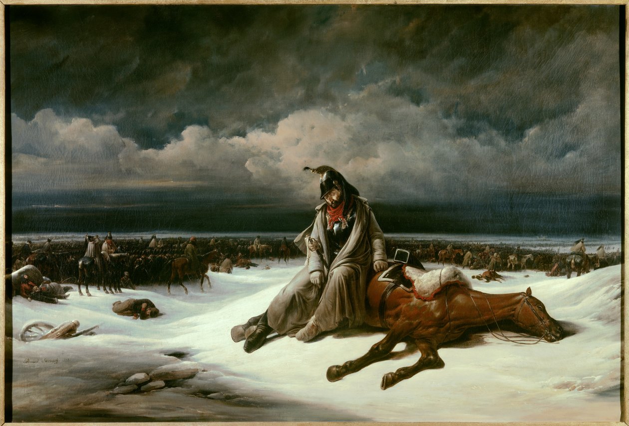 Ruslands pensionering (1812). Maleri af Bernard Edouard Swebach (1800-1870) af Bernard Edouard Swebach