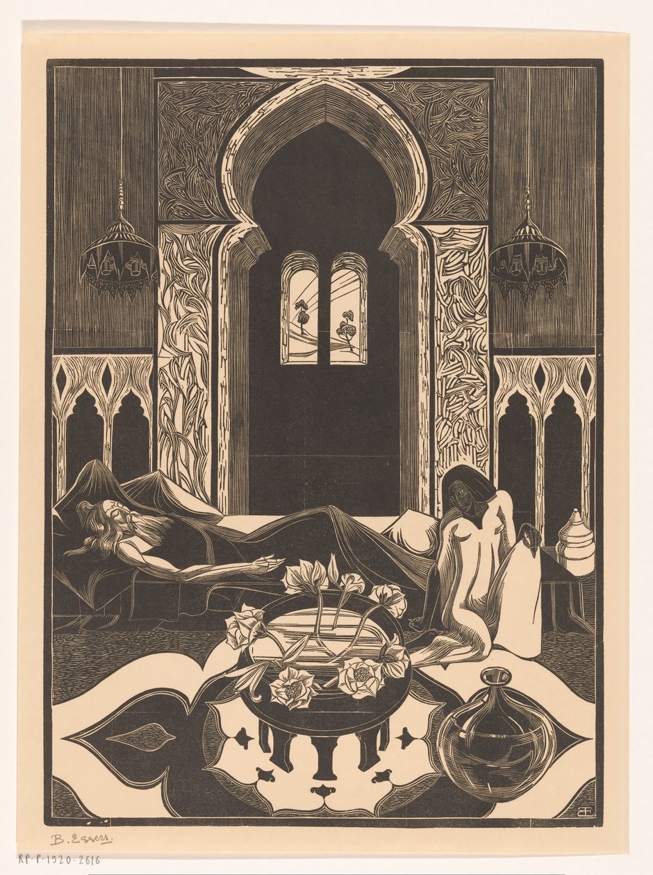 Ser kvinde af Bernard Essers (signed by artist)