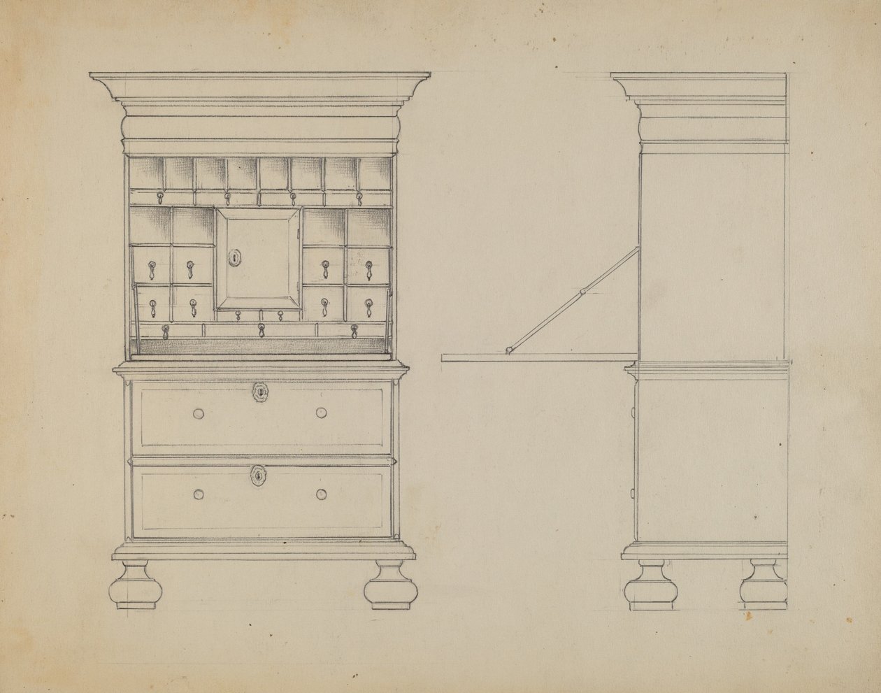 Skrivebord af Bernard Gussow
