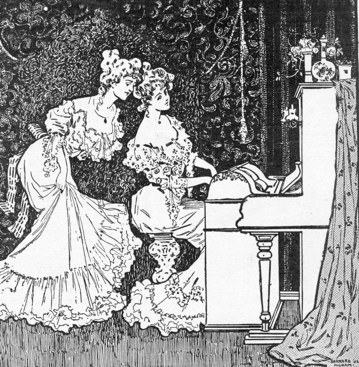The Pianola, annonce fra The Graphic, 19. juli 1902 af Bernard Higham