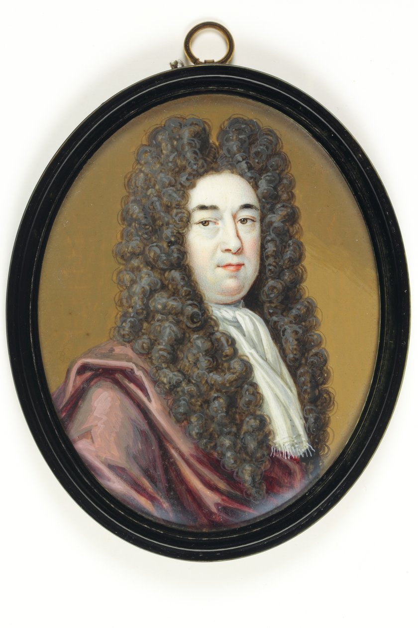 Edmund Dummer, civilingeniør, marineinspektør (akvarel på elfenben) af Bernard III Lens