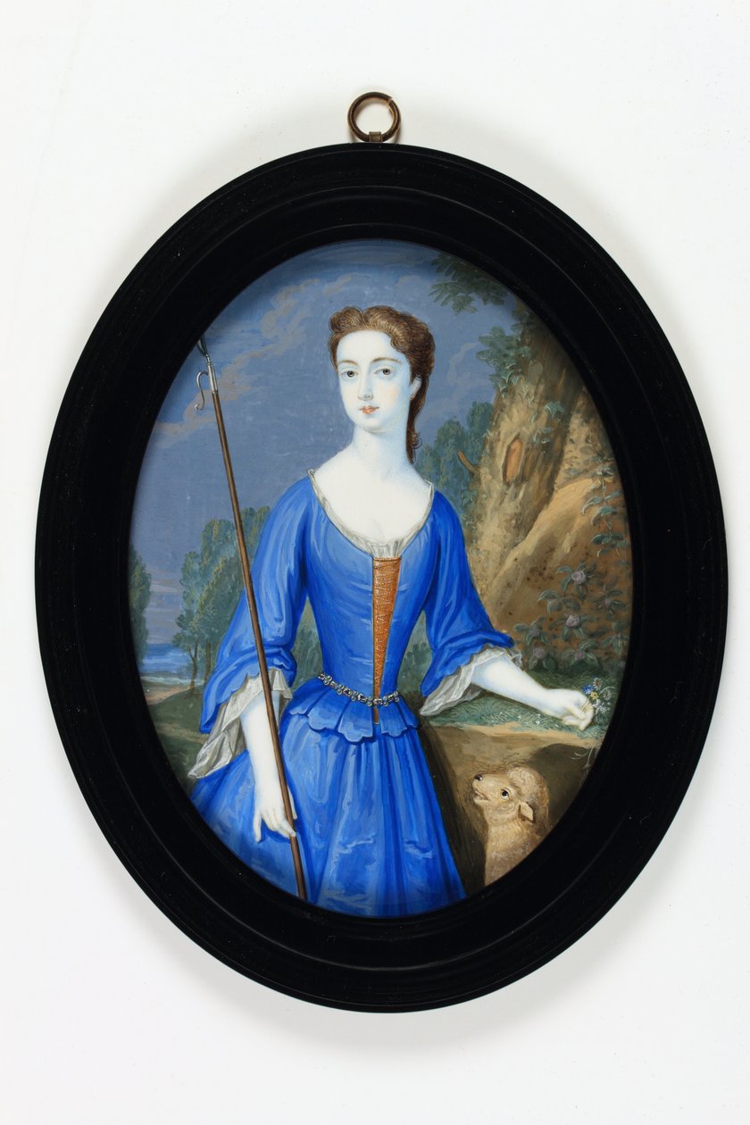 Lady Frances Spencer, senere grevinde af Carlisle (emalje) af Bernard III Lens