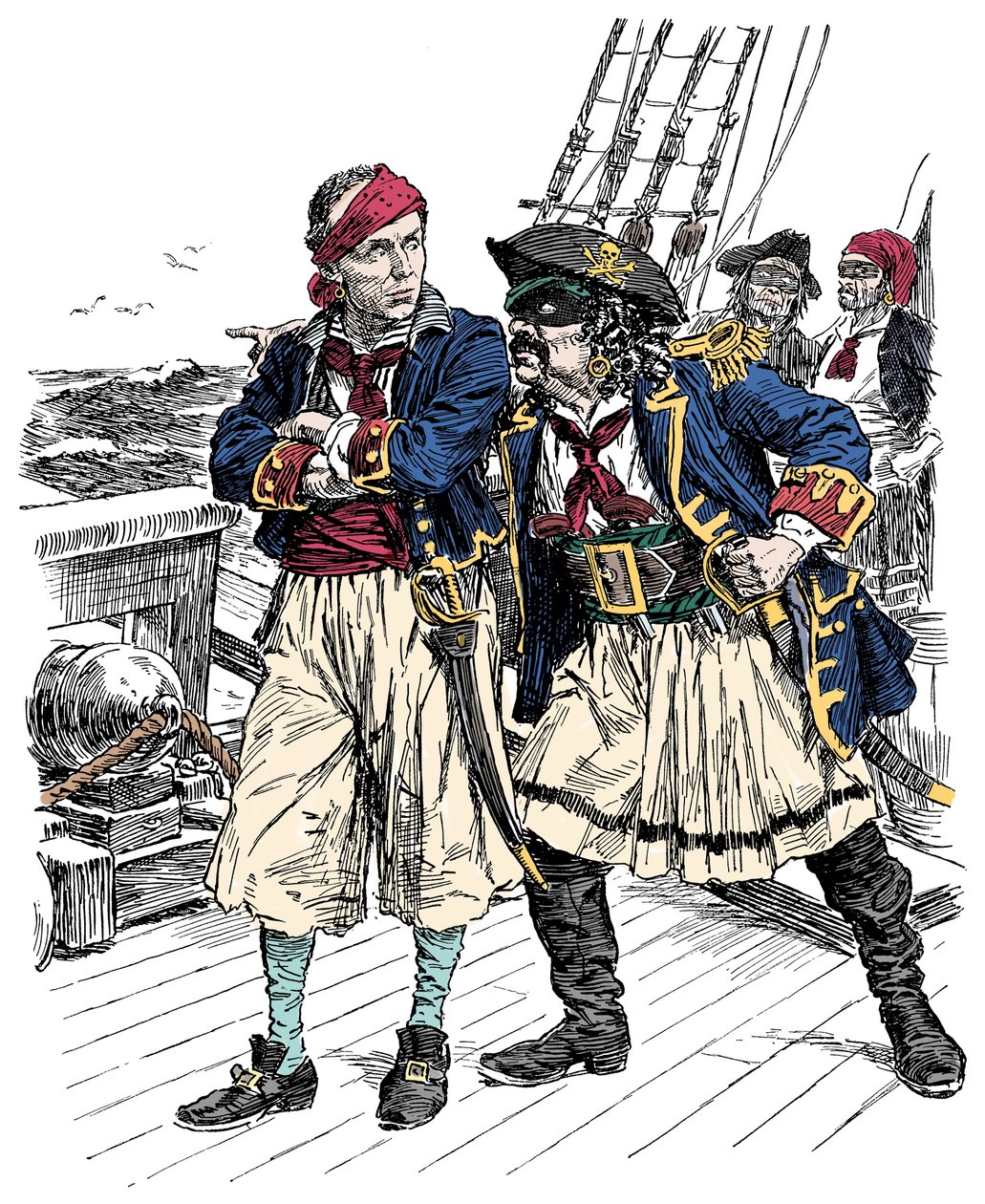 To pirater truer Illustration af Bernard Partridge (1861-1945) fra 