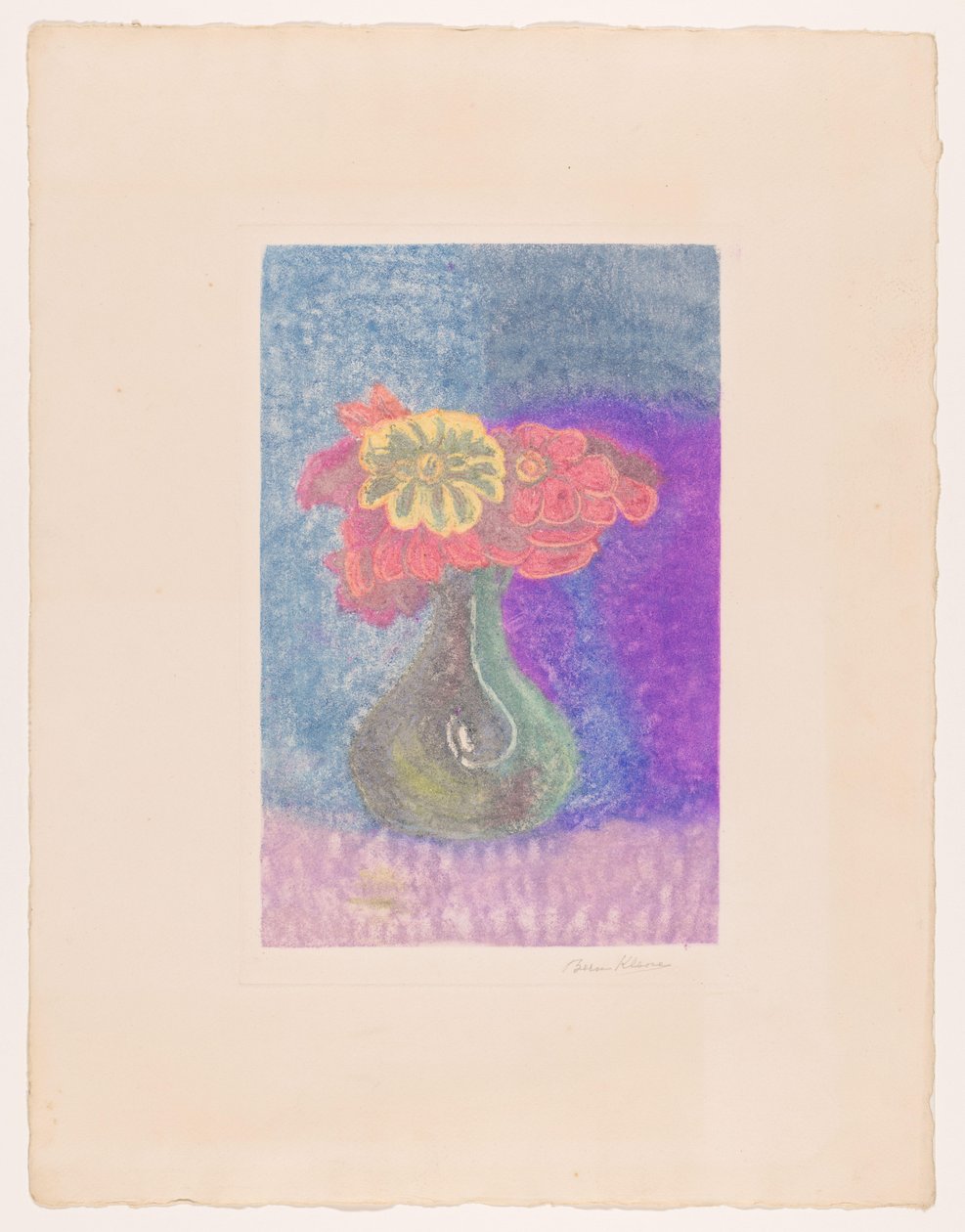 Vase med blomster af Bernard Klene (signed by artist)