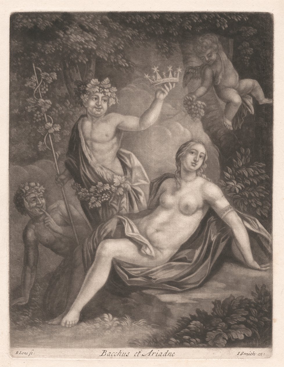 Bacchus et Ariadne af Bernard Lens