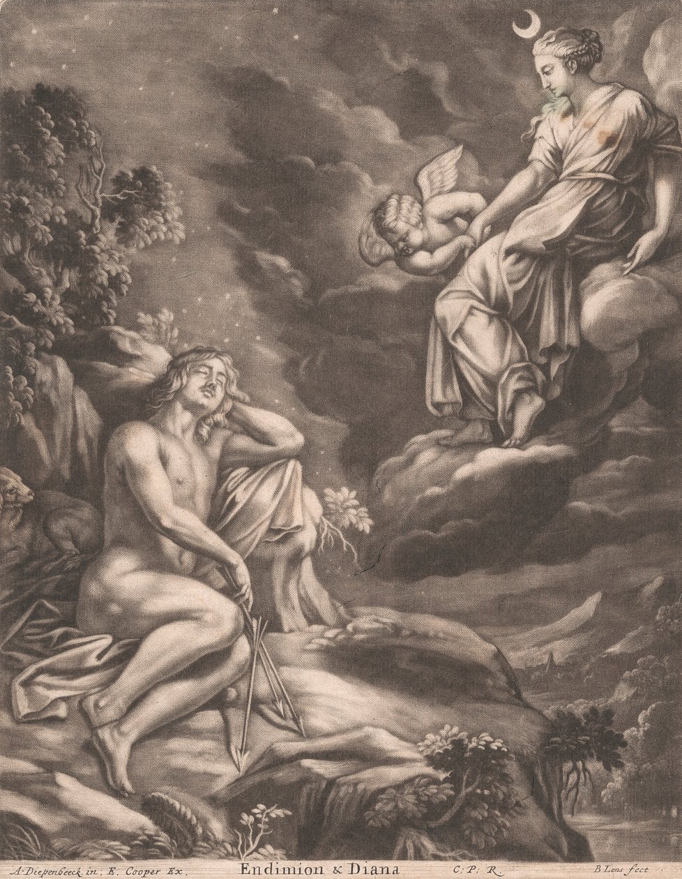 Endymion og Diana af Bernard Lens