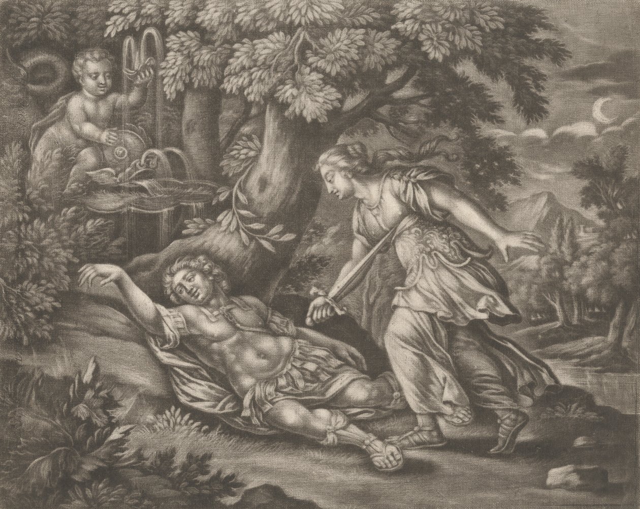 Mytologisk scene af Bernard Lens