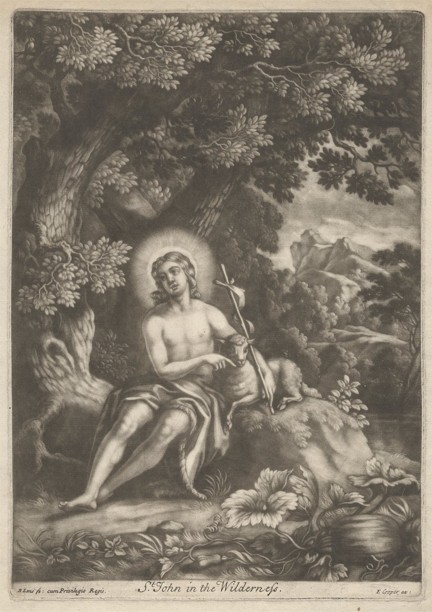 Johannes i ørkenen af Bernard Lens