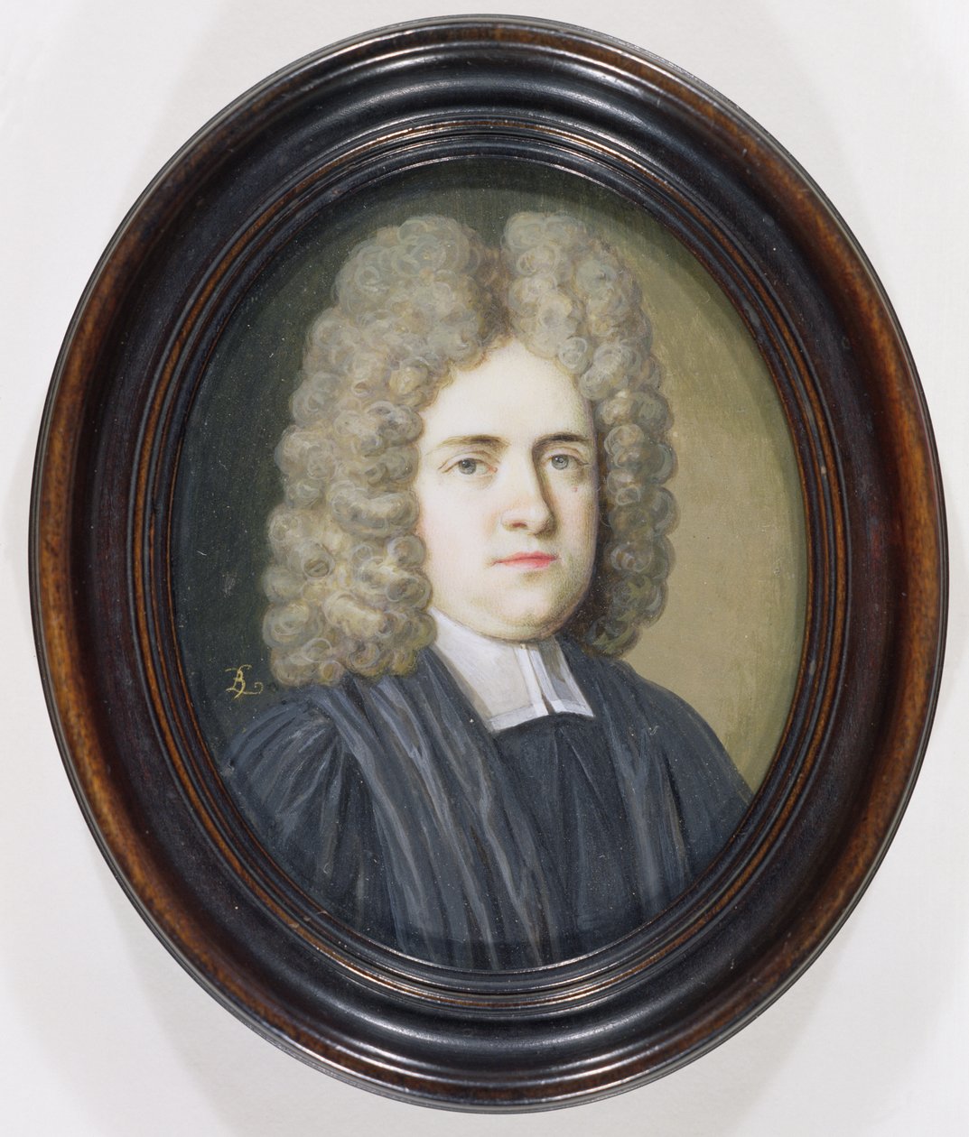 Pastor Dr. Harris (wc og gouache over grafit på elfenben) af Bernard Lens