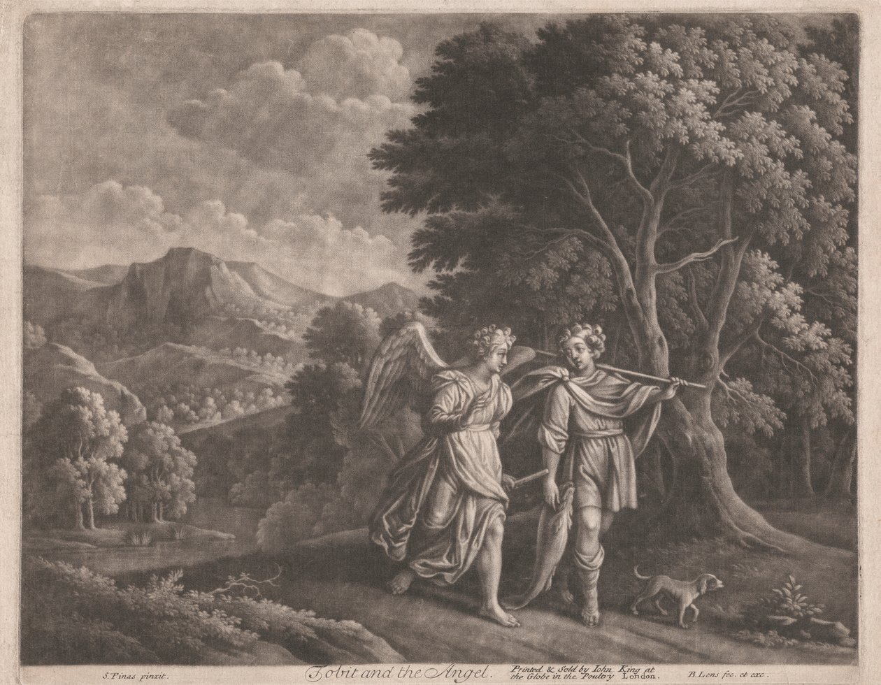 Tobit og englen af Bernard Lens