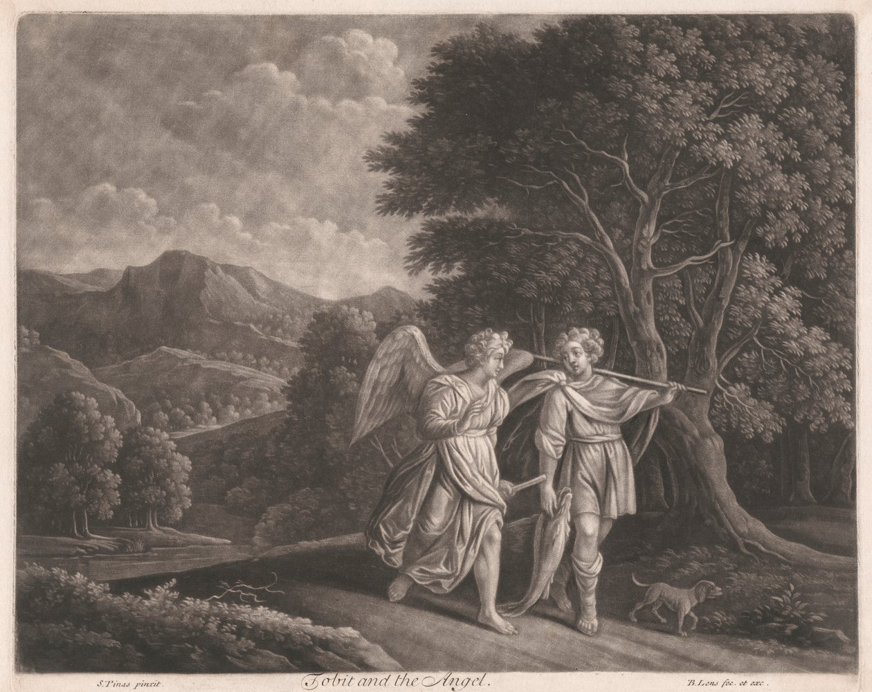 Tobit og englen af Bernard Lens
