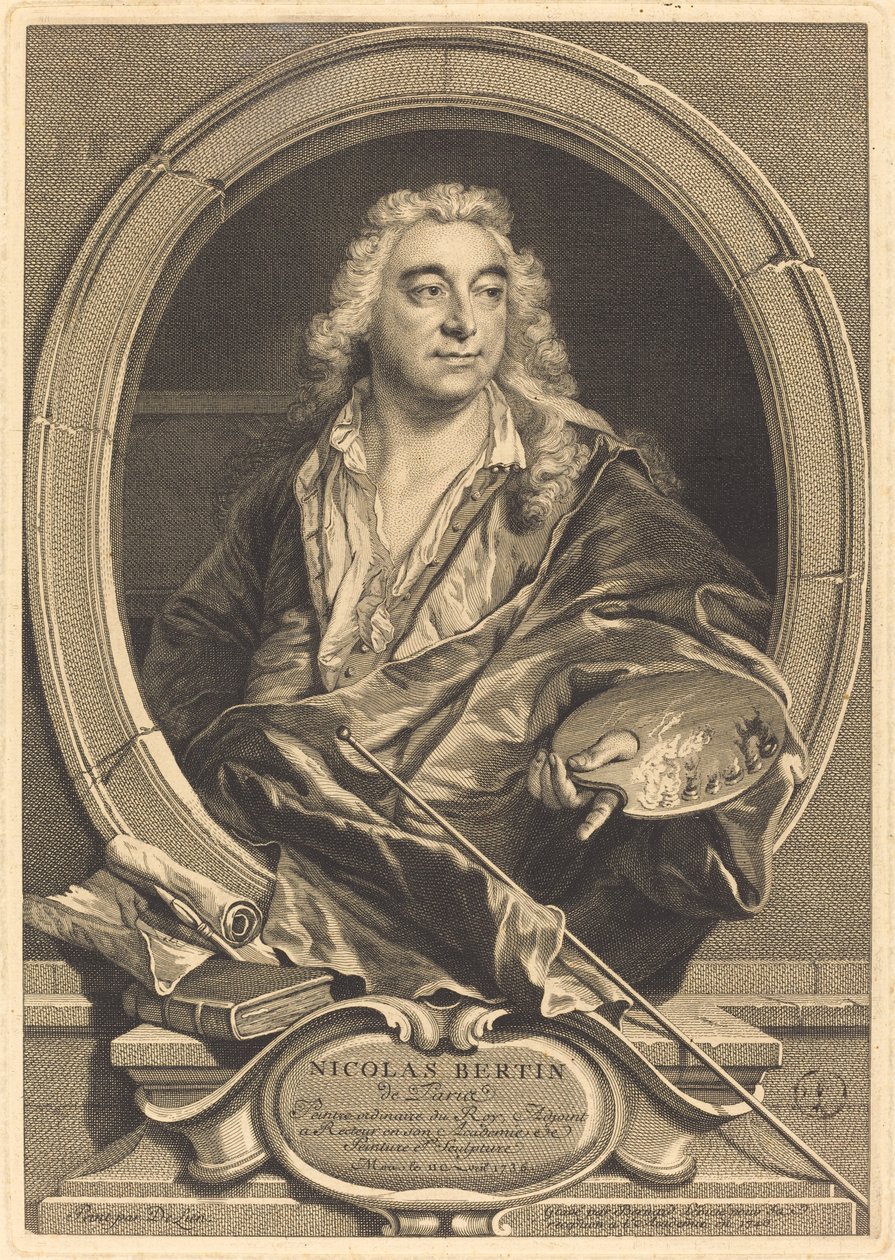 Nicholas Bertin af Bernard Lépicié after Jean François Delyen