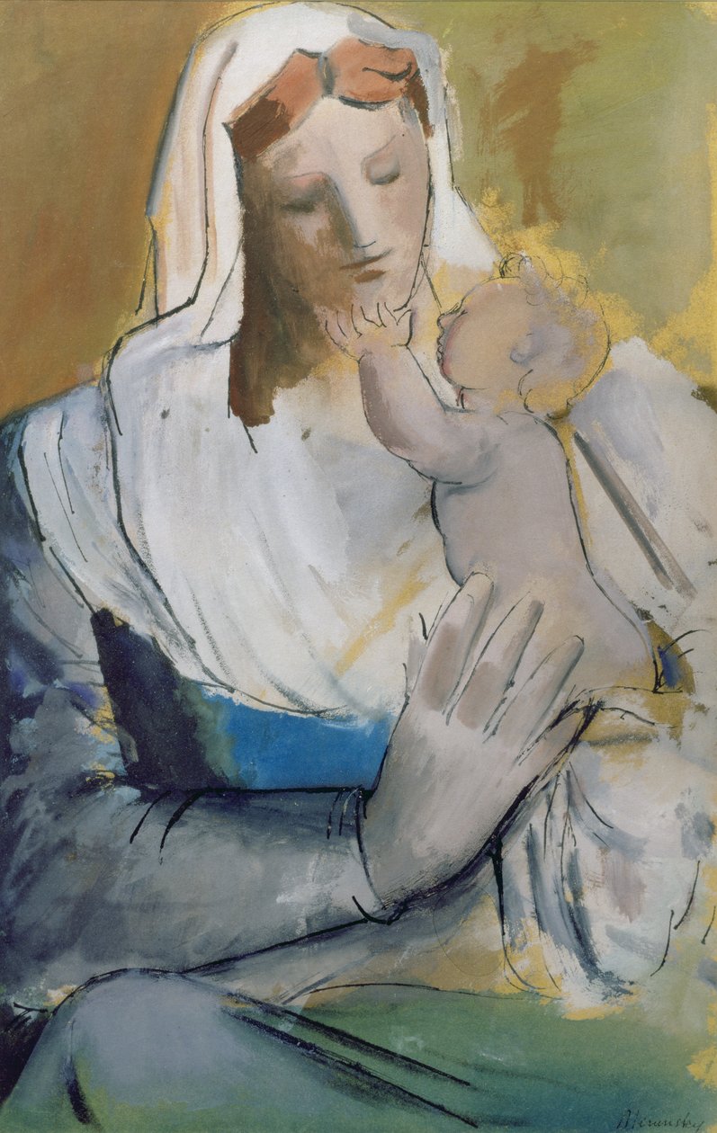 Mor og Barn af Bernard Meninsky