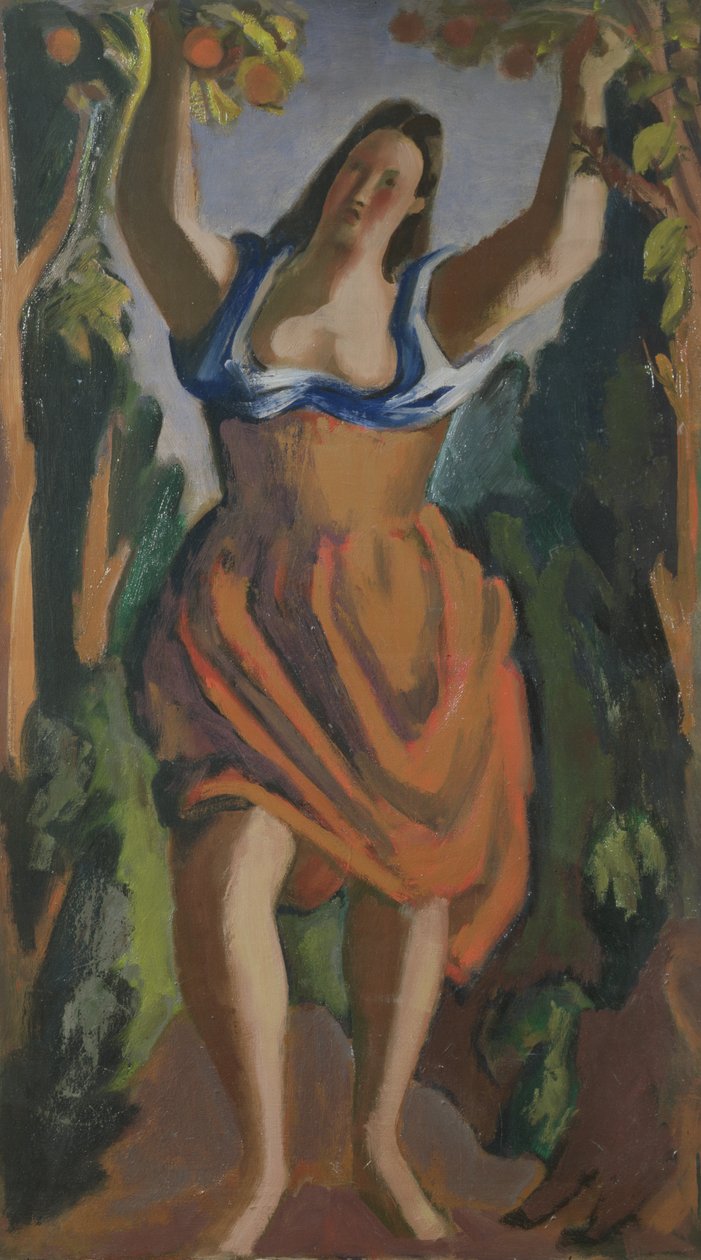 Pluk frugt, ca. 1940 (olie på lærred) af Bernard Meninsky