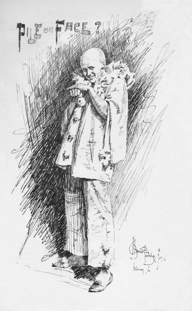 Klovneskitse, c1893, 1894 af Bernard Partridge