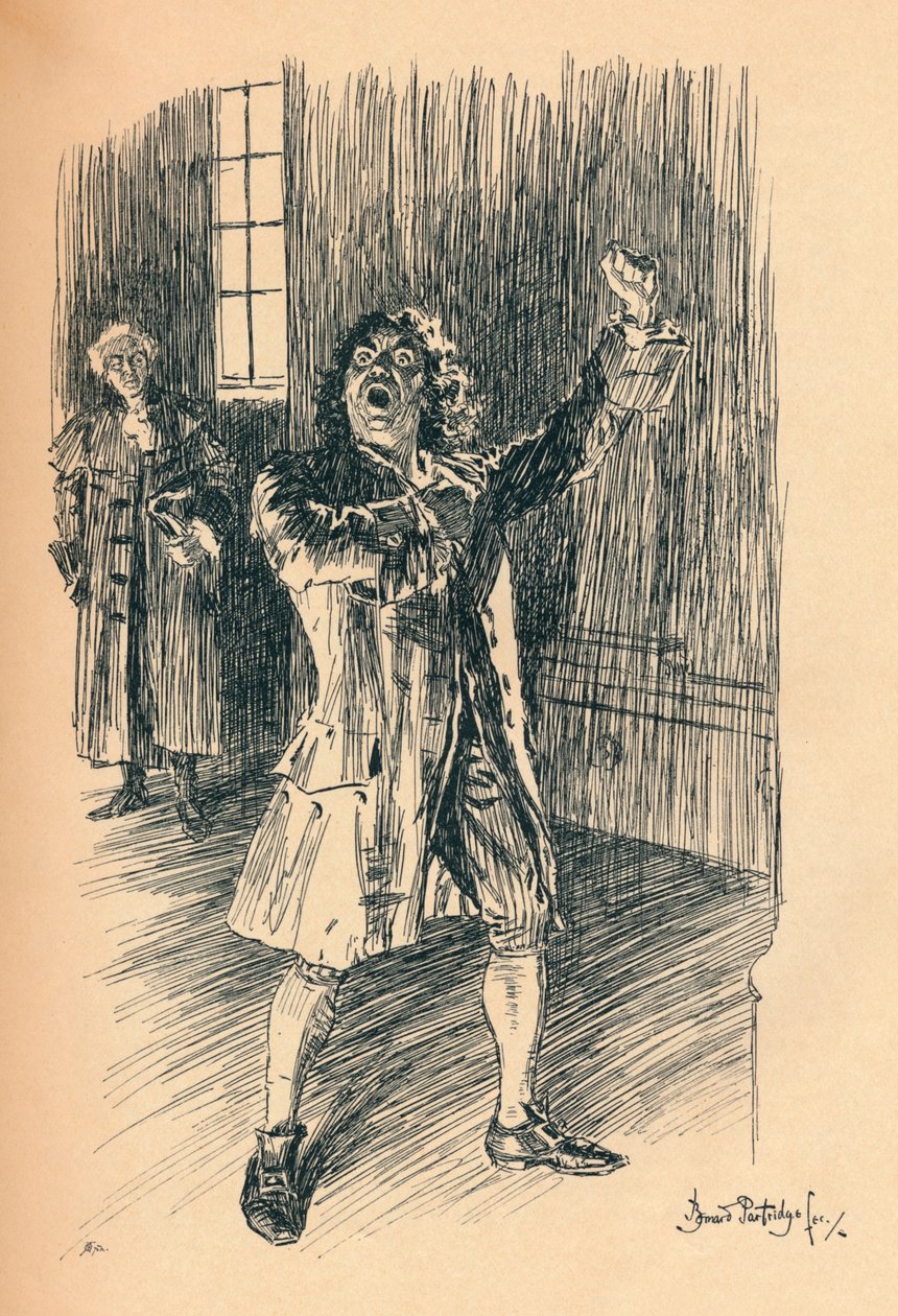 Skuespilleren, c1899 af Bernard Partridge