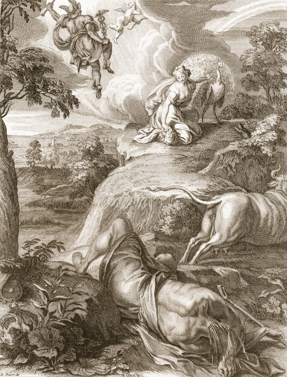 Io forvandlet til en ko: Mercury skærer Argus