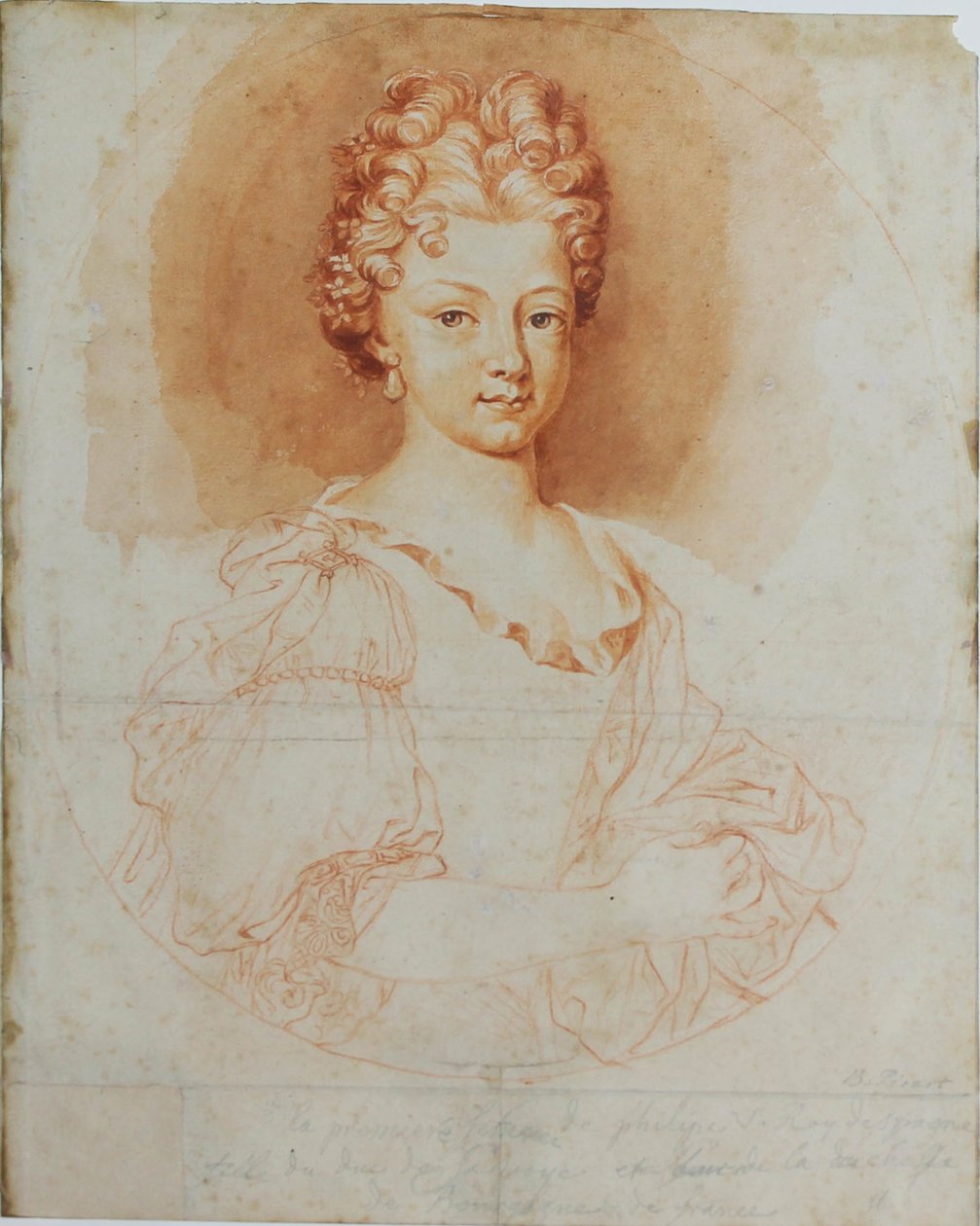Maria Luisa af Savoyen af Bernard Picart