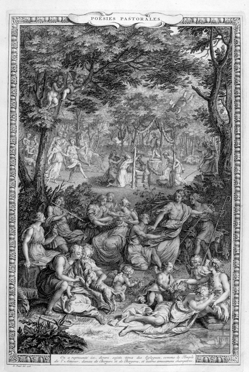 Poesi pastorales, 1728-1729 af Bernard Picart