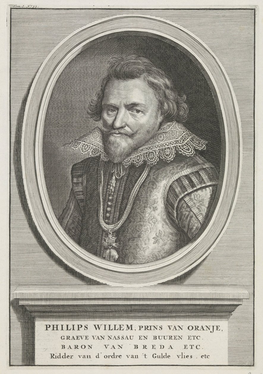 Portræt af Philip William, Prince of Orange af Bernard Picart