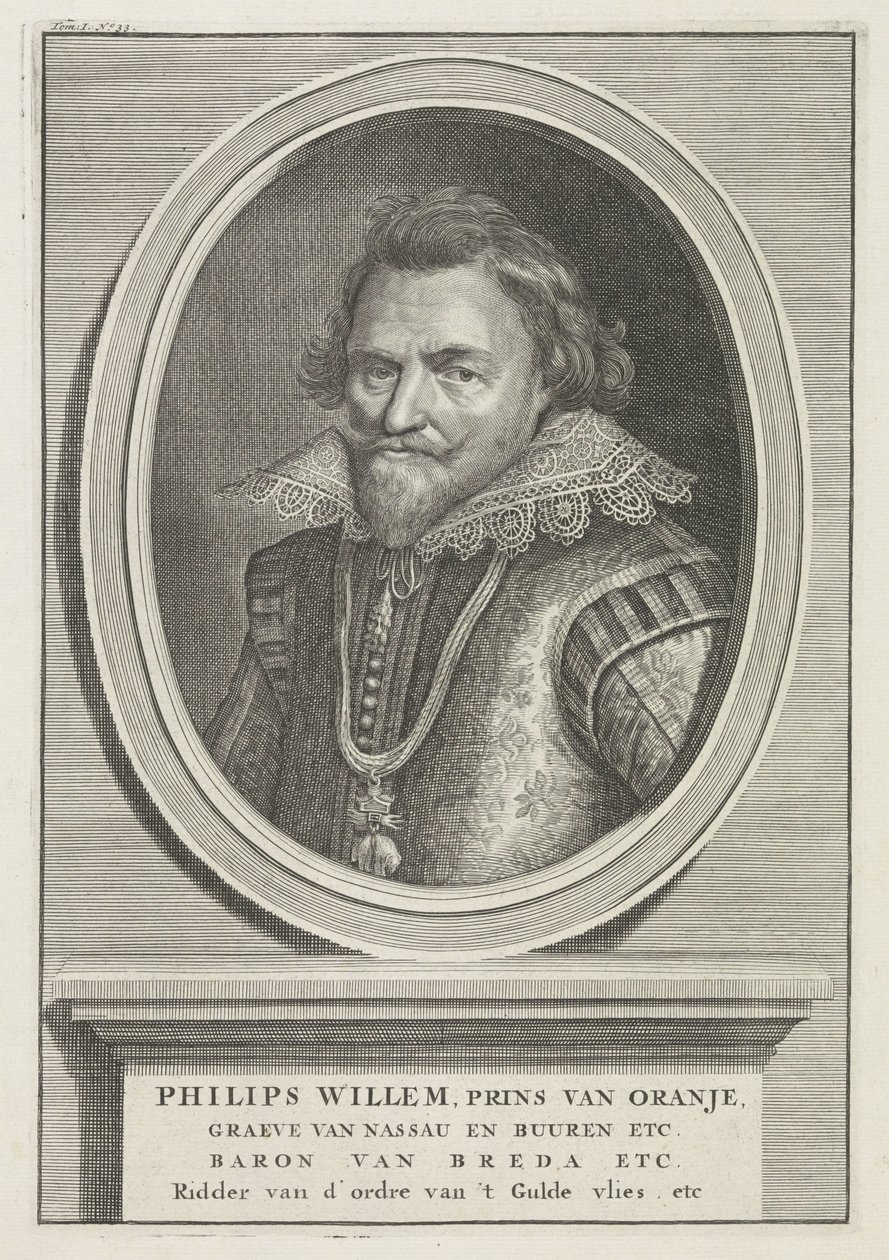 Portræt af Philip William, Prince of Orange af Bernard Picart