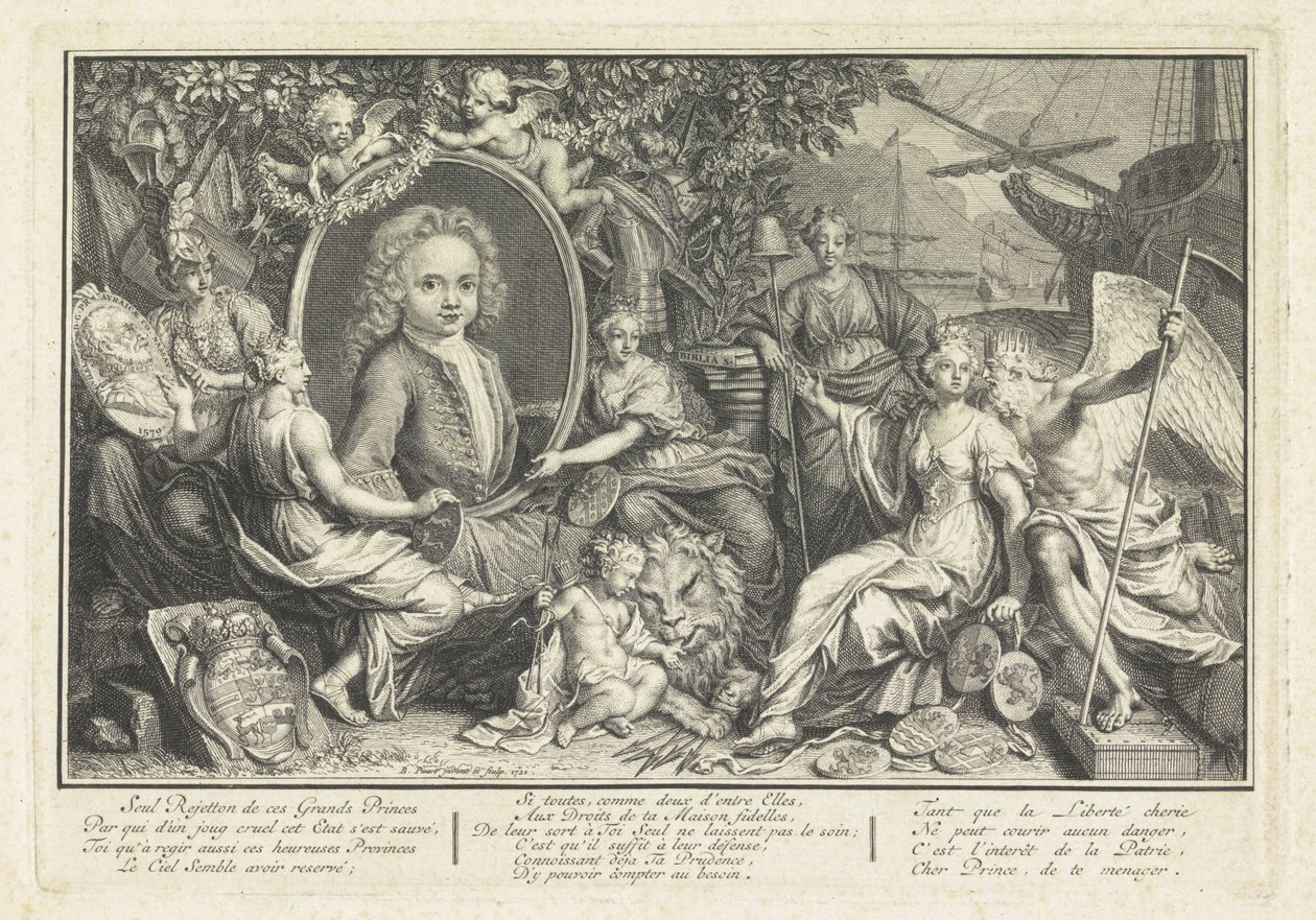Portræt af William IV, Prins af Orange-Nassau af Bernard Picart