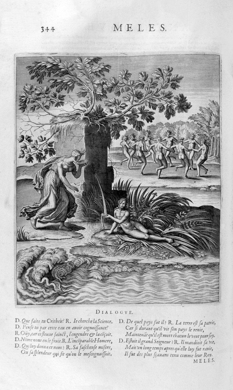 River Meles, 1615 af Bernard Picart