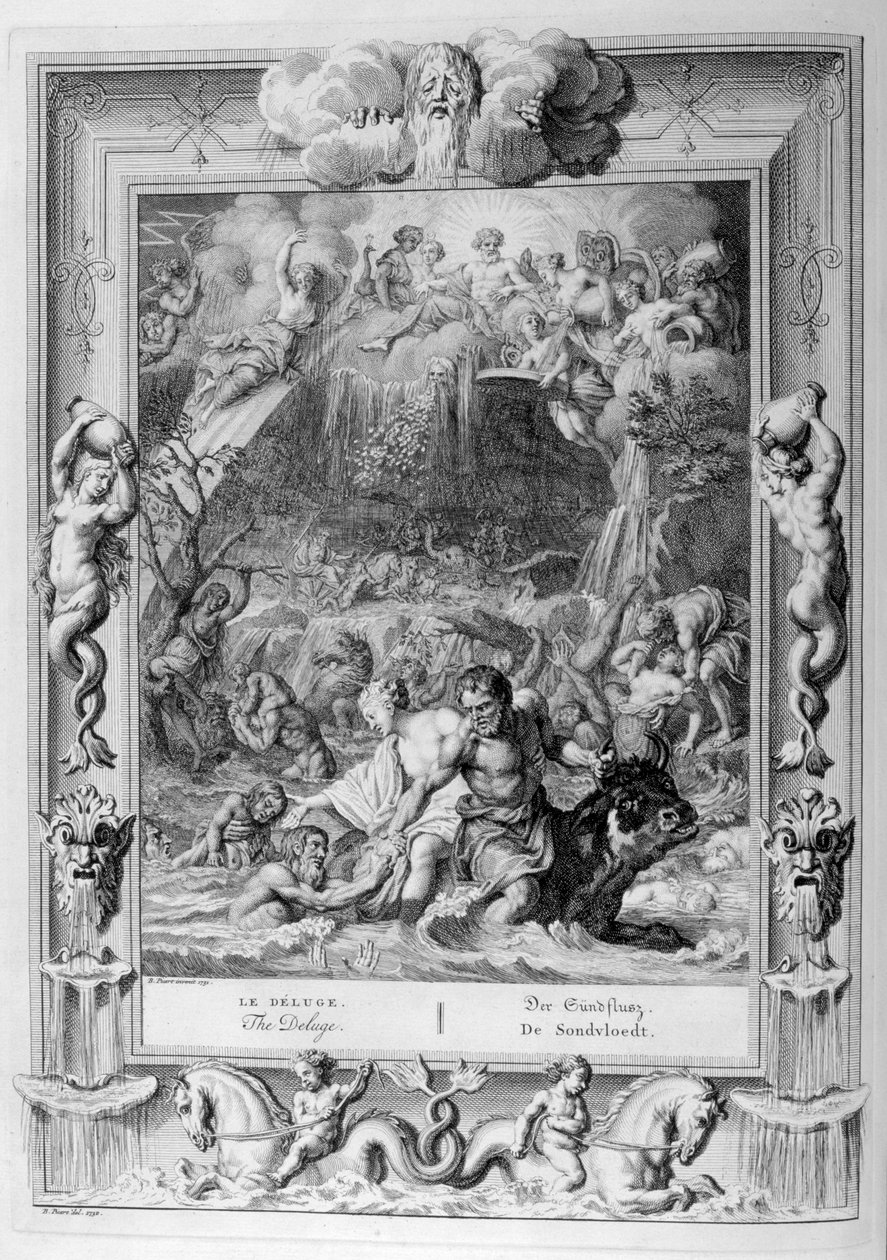 Syndfloden, 1733 af Bernard Picart