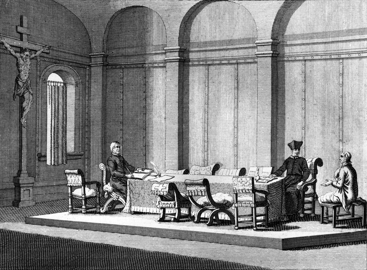 Den romerske inkvisitions rum af Bernard Picart