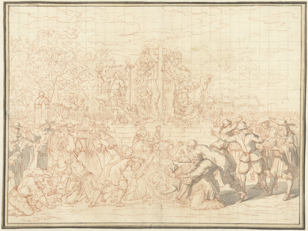 lemlæstelse af ligene af brødrene De Witt, 1672 af Bernard Picart