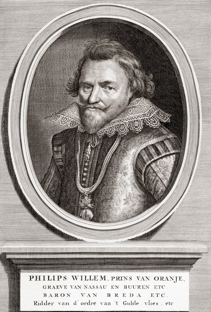 portræt af Philip William, Prince of Orange (1554-1618) af Bernard Picart