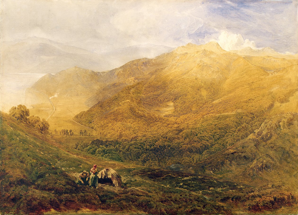 Arthog, nær Barmouth (olie på lærred) af Bernard Walter Evans