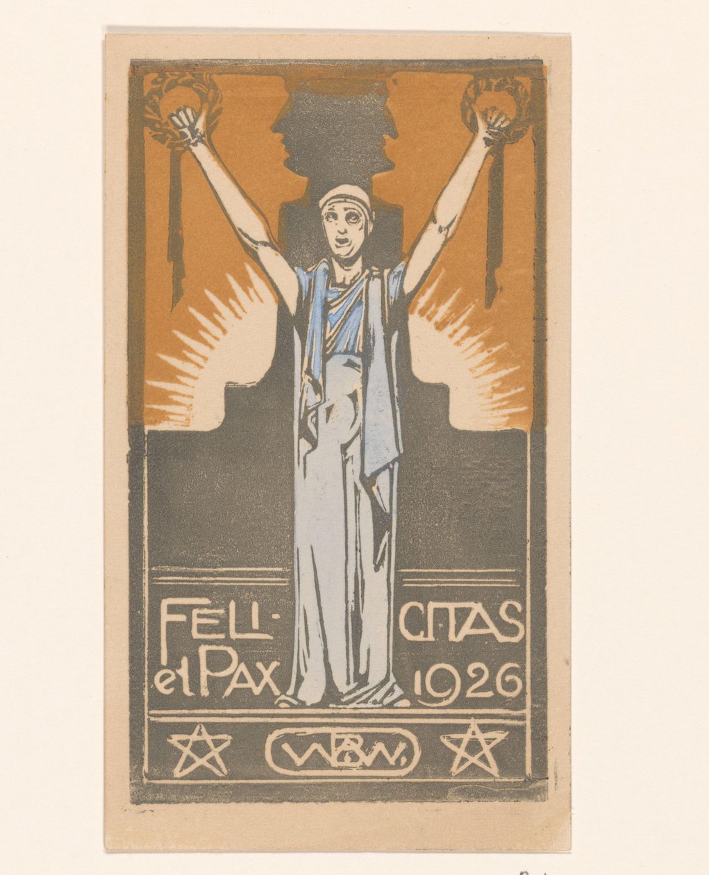 Happiness and Peace 1926 (original titel på objekt) af Bernard Willem Wierink