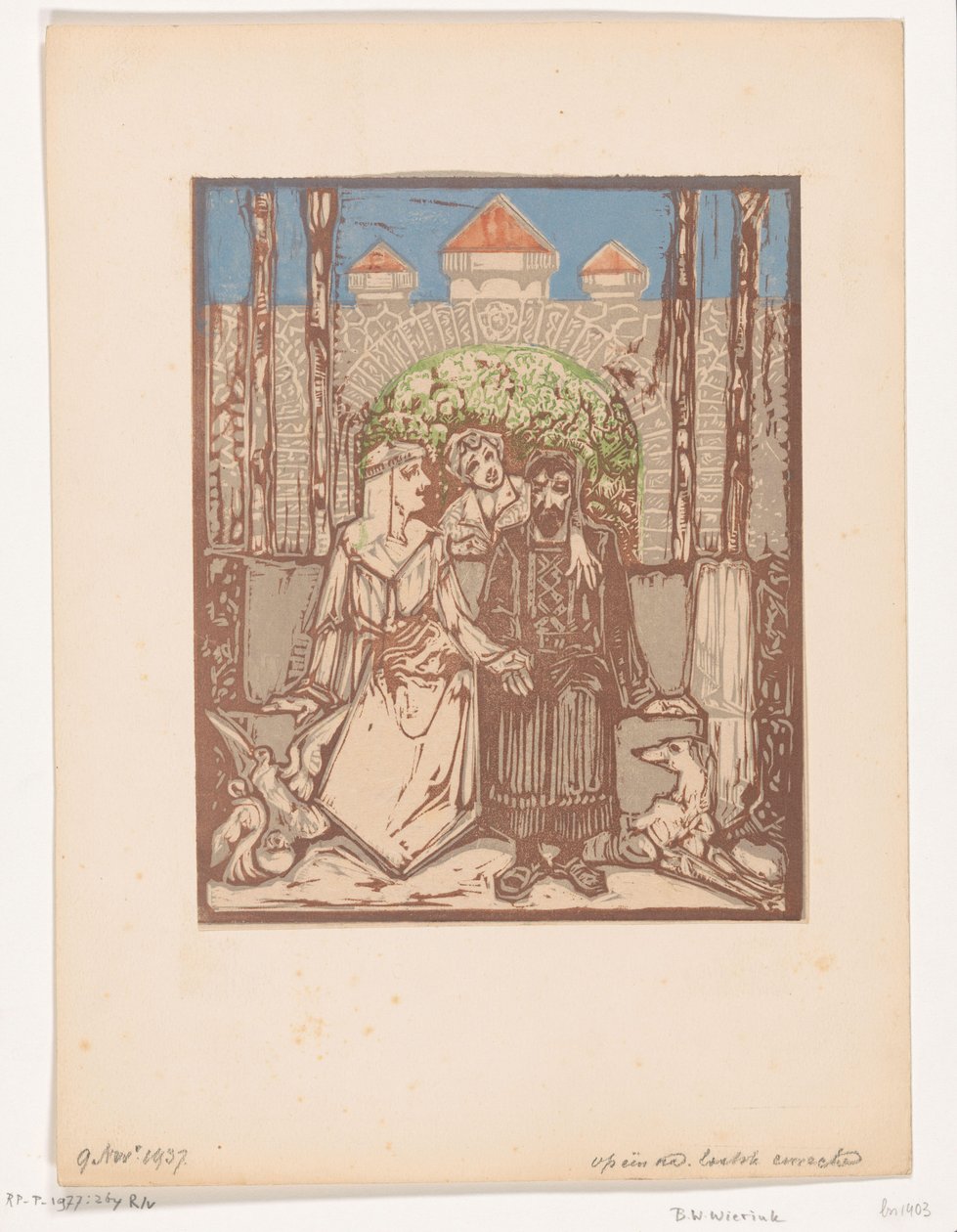 Siddende par af Bernard Willem Wierink