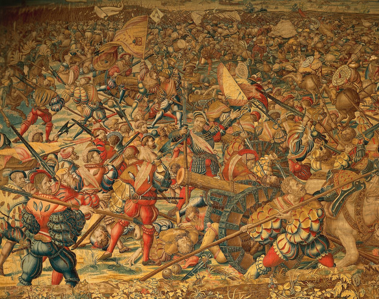 Slaget ved Pavia i 1525 af Bernard van (after) Orley