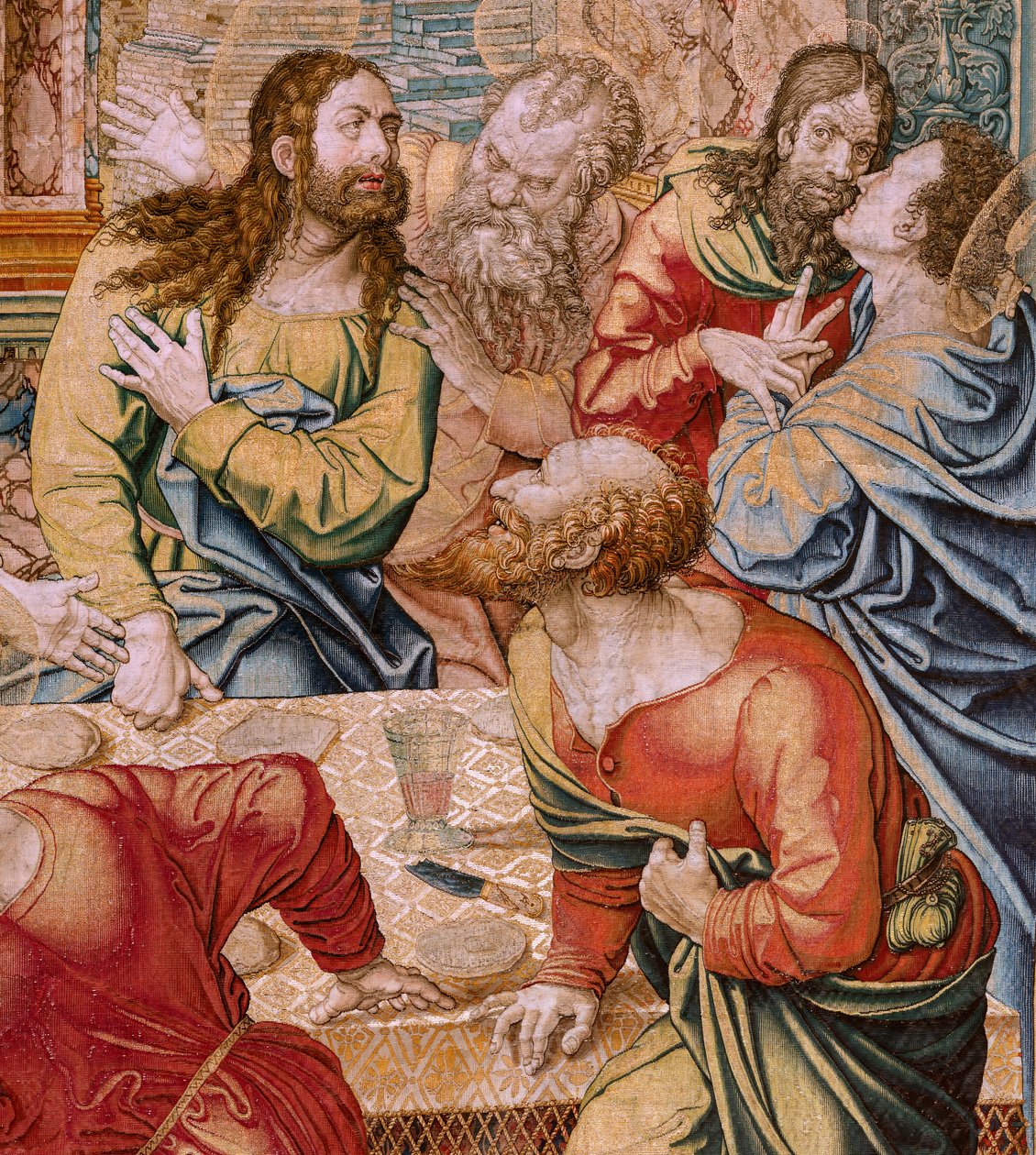 flamsk gobelin. Den sidste nadver af Bernard van (after) Orley